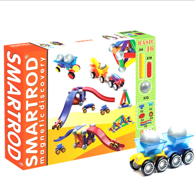 파파스토이 스마트로드 액티비티 자석블록 46p, 혼합 색상, 1개