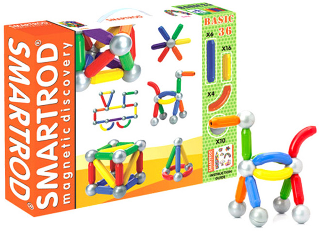 파파스토이 스마트로드 자석블록 36p, 혼합 색상, 1개