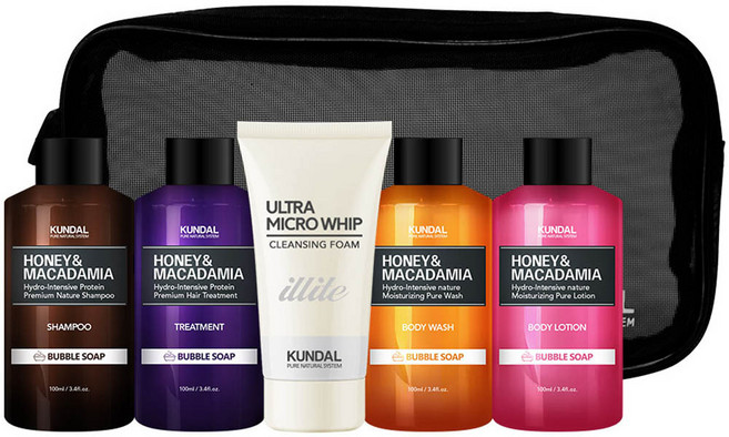 쿤달 여행용세트 5종 버블솝향 B타입, 1세트