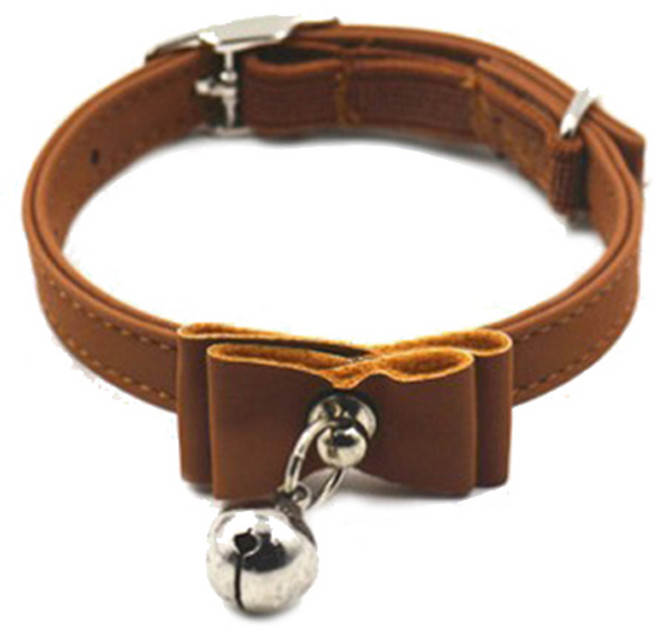 고양이 방울목걸이, 브라운, 1개