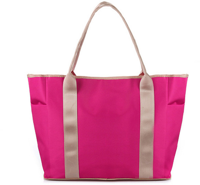 엠케이 심플 포켓 기저귀 가방, 무지 핫 핑크, 1개