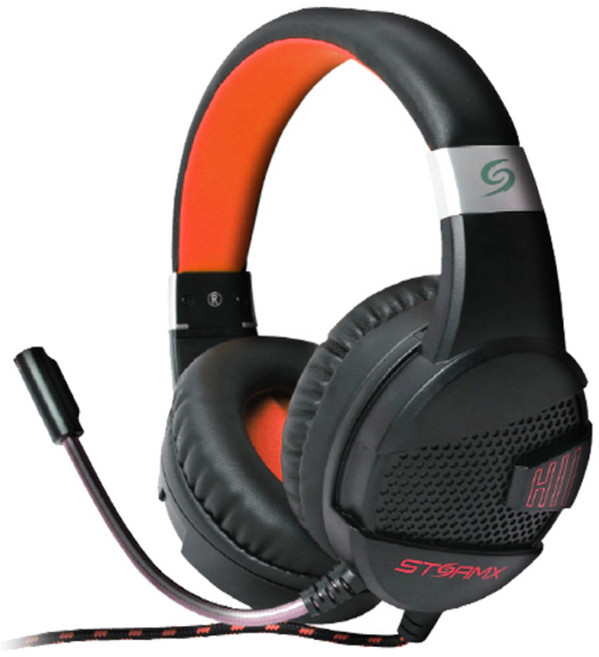 제닉스 게이밍 헤드셋 STORMX H2, BLACK ORANGE