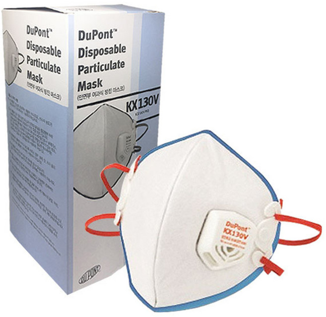 듀폰 특급 접이형 방진마스크 KX130V, 1개