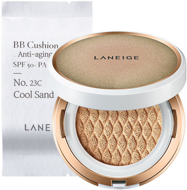 라네즈 안티에이징 비비쿠션 15g + 리필 15g, 23C호 쿨 샌드, 1개