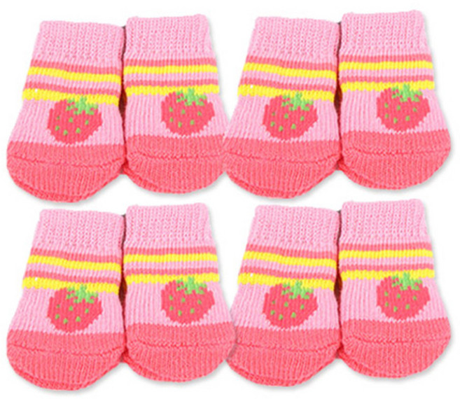 도그아이 양말 2족 세트, 딸기, 1개