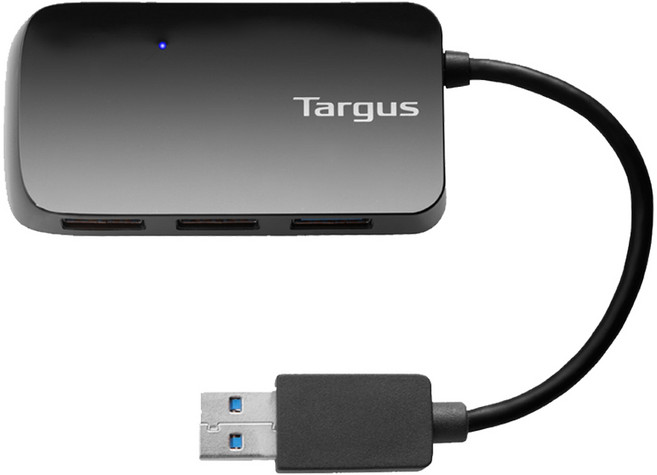 타거스 USB 3.0 4포트 USB 허브 ACH124, 블랙, 1개