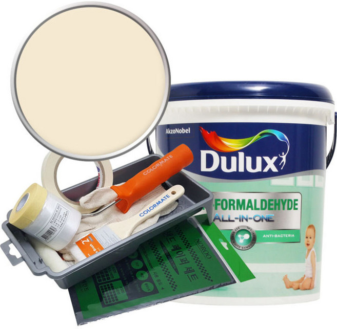 듀럭스 안티 포름알데히드 페인트 세트, Summer Haze, 3L