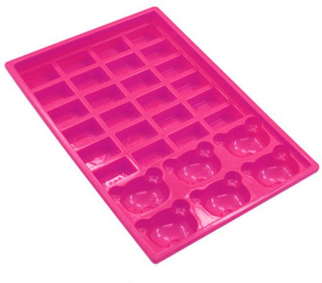 Pamire 실리콘 초콜릿 몰드, 핫핑크, 1개