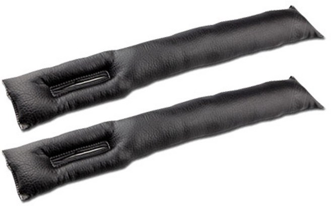 이모션 차량용 사이드 틈새 노드랍 쿠션, 블랙, 2개