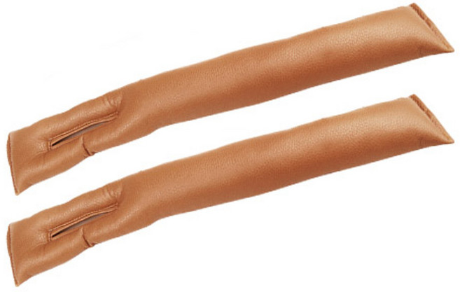 이모션 차량용 사이드 틈새 노드랍쿠션, 브라운, 2개