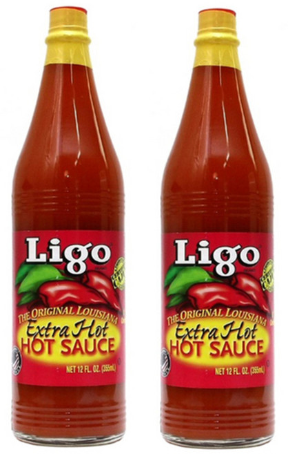 리고 루이지애나 엑스트라 핫 소스, 355ml, 2개