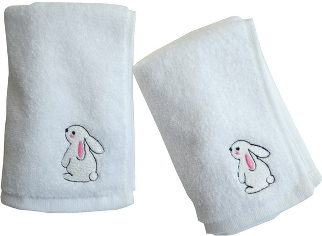 세맘스 어린이집 수건, 토끼, 2개