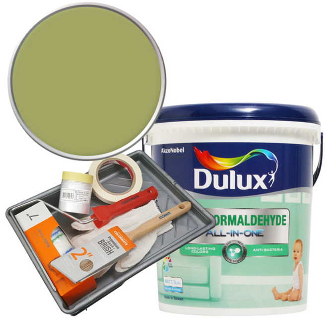 듀럭스 안티 포름알데히드 올인원 페인트 세트, Pine Sensation, 3L, 1개