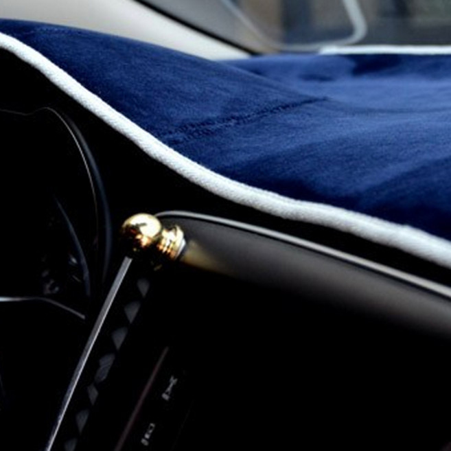 블루코드 벨벳 대쉬보드커버 현대 + 더스트백, EF소나타, 블루 + 화이트