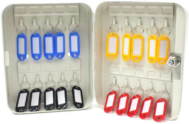 오에이데스크 열쇠보관함 A타입 + 컬러키홀더 20p 세트, 1세트