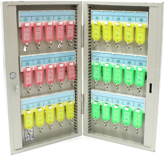 오에이데스크 열쇠보관함 B타입 + 컬러키홀더 30p 세트, 1세트