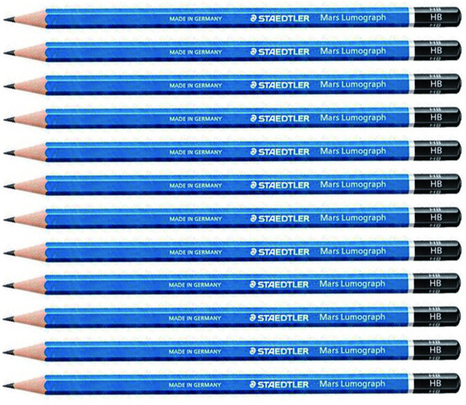스테들러 마스 루모그라프 100 연필, HB, 12개입