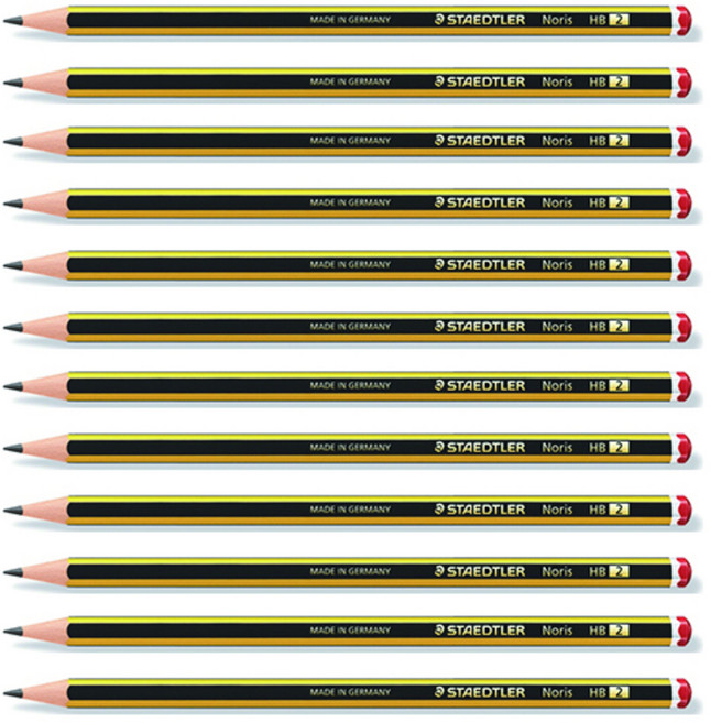 스테들러 노리스 120 연필, HB, 12개