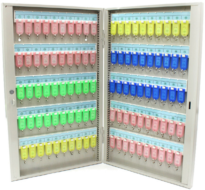 오에이데스크 열쇠보관함 B타입 + 컬러키홀더 100p 세트, 1세트