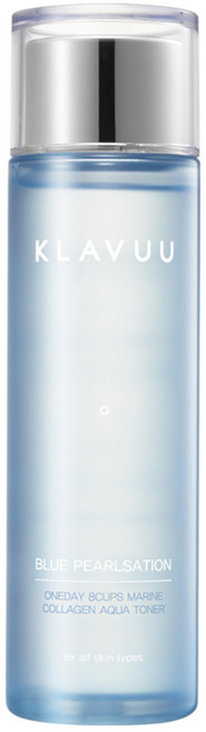 클라뷰 블루 펄세이션 원데이 에잇컵스 마린 콜라겐 아쿠아 토너, 140ml, 1개