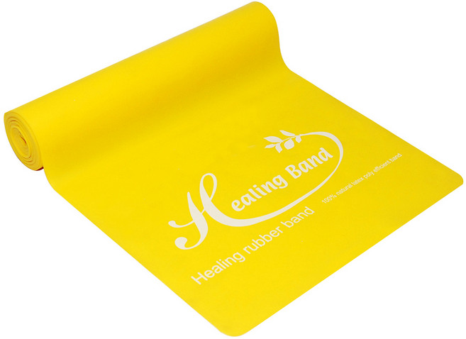 고무나라 라텍스 요가밴드, 노랑, 1개