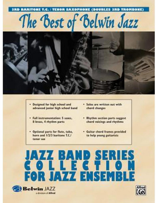 Jazz Band Collection for Jazz Ensemble: 3rd Baritone Horn Paperback, Alfred Music