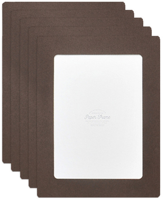 왈가닥스 프리미엄 에디션 우든 페이퍼프레임 사진크기 5 x 7, 브라운, 5개