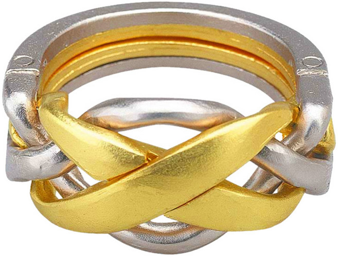 하나야마 링 캐스트퍼즐, 혼합 색상, 1개