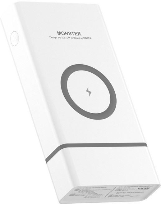 요이치 몬스터 20000mAh 보조배터리, YB-S20000, 혼합 색상