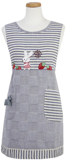 한스빌 딸기 앞치마, 블루, 1개