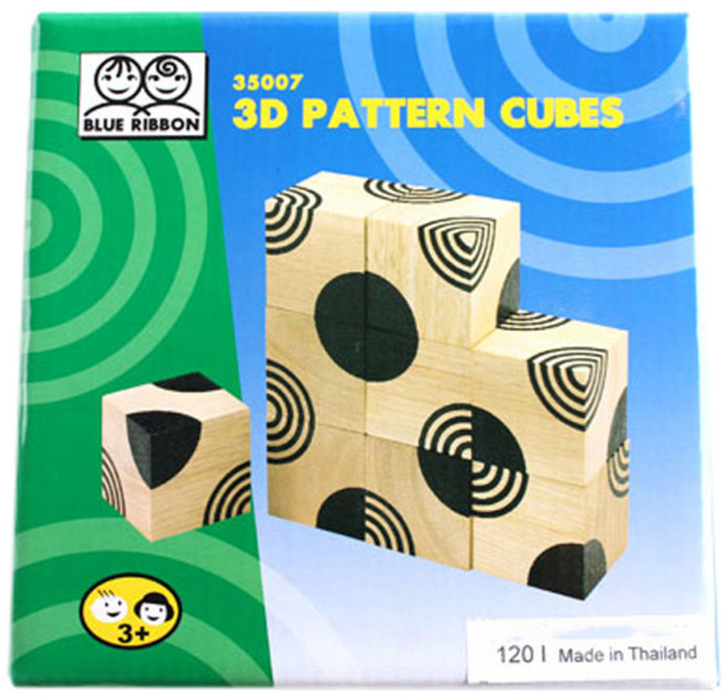 정토이즈 블루리본 3D 패턴 소마큐브, 혼합 색상, 1개