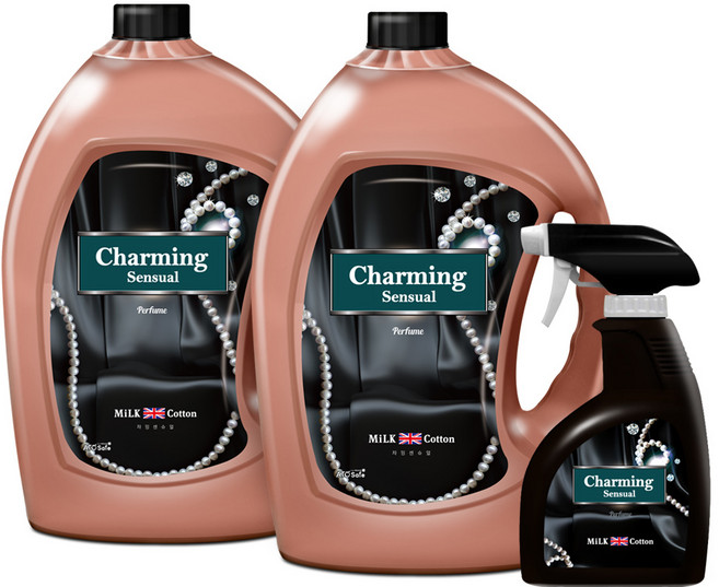 아토세이프 대용량 섬유향수 3L x 2p + 공병용기 450ml, 챠밍센슈얼, 1세트