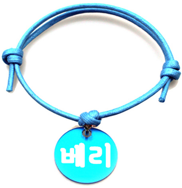 펫츠룩 굿모닝 블루 반려동물 목걸이 M + 알미늄원형 팬던트 M, 블루(베리), 1개