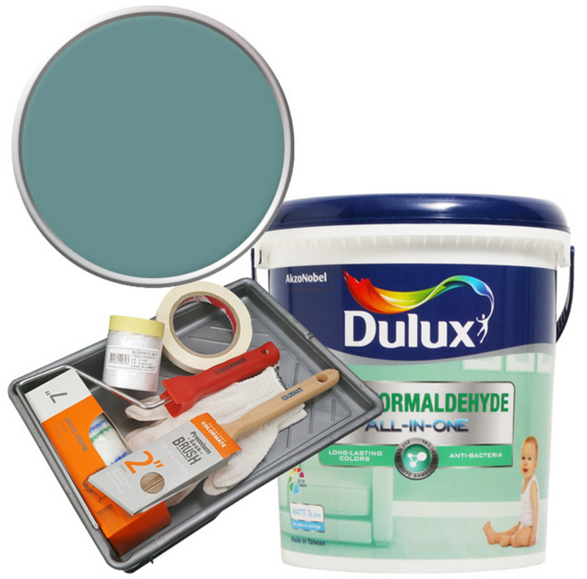 듀럭스 안티 포름알데히드 올인원 페인트 세트, Still Waters, 3L, 1개