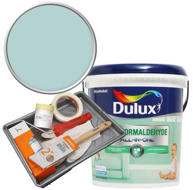 듀럭스 안티 포름알데히드 올인원 페인트 세트, Skywatch, 3L, 1개