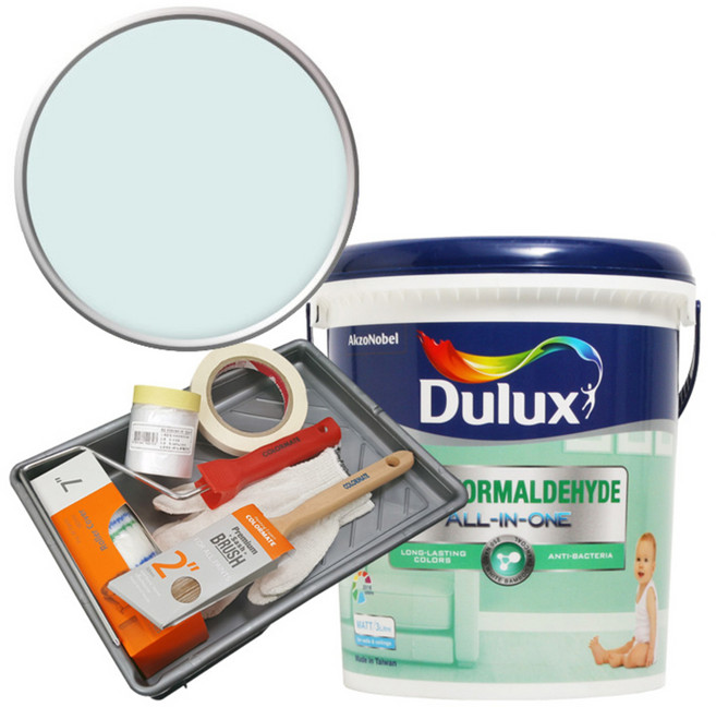 듀럭스 안티 포름알데히드 올인원 페인트 세트, Diamond Blue, 3L, 1개