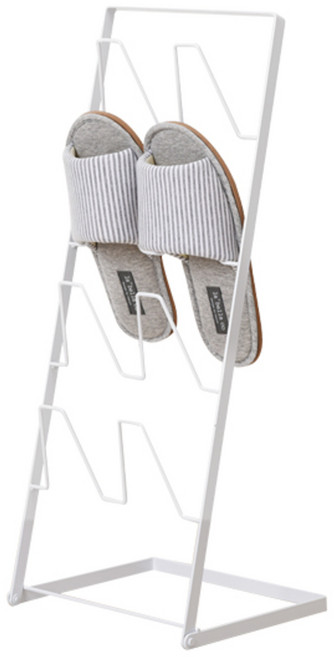 노바리빙 슬리퍼걸이 모던 4단, 화이트, 1개