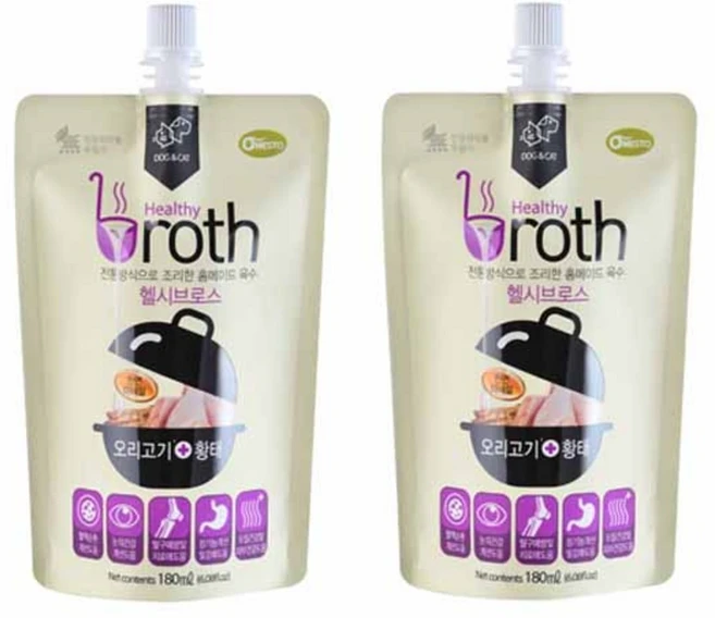 헬시브로스 반려동물 홈메이드 육수 영양제, 뼈/관절강화, 180ml, 2개 - 쿠팡