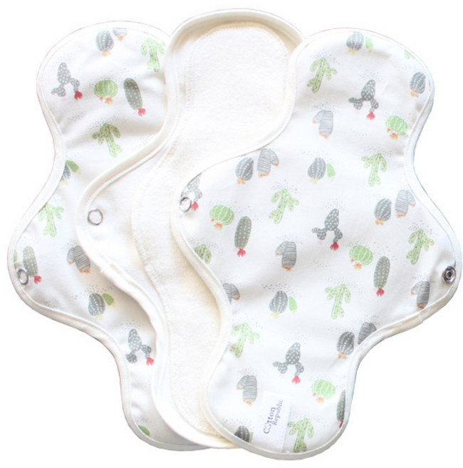 코튼리퍼블릭 아덴트러브 날개형 순면생리대 중형, 3개입, 1개