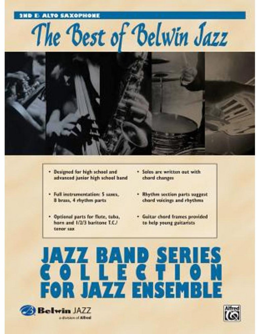 Jazz Band Collection for Jazz Ensemble: 2nd Alto Saxophone Paperback, Alfred Music