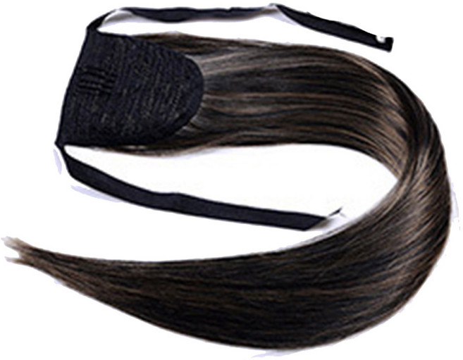 뷰티팝 내추럴 컬러 스트레이트 뒷머리 가발, 14, 1개