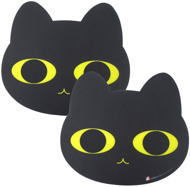 애니나라 캐릭터 마우스패드, 묘묘(Black), 2개