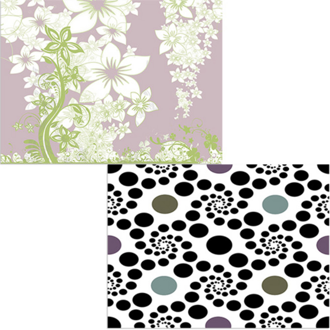 벨라 실리콘 식탁매트 동굴이 + 별꽃, 혼합 색상, 385 x 285 mm, 두께 1mm