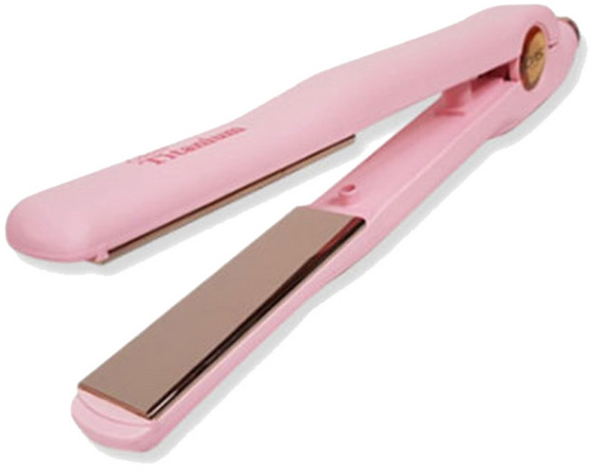 씨엔에스월드 전자 전문가용 온도 조절 티타늄 코팅 헤어 매직 판고데기 WJ-1, 핑크