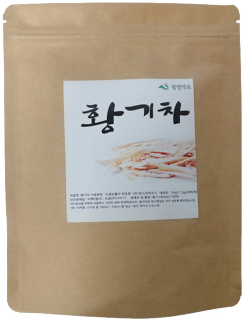 청명약초 황기차 티백 국내산, 1.2g, 20개입, 1개