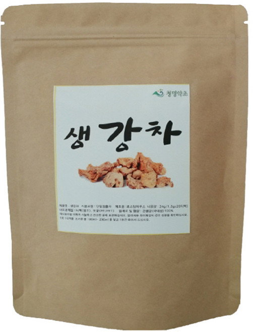 청명약초 생강차 티백 국내산, 1.2g, 20개입, 1개
