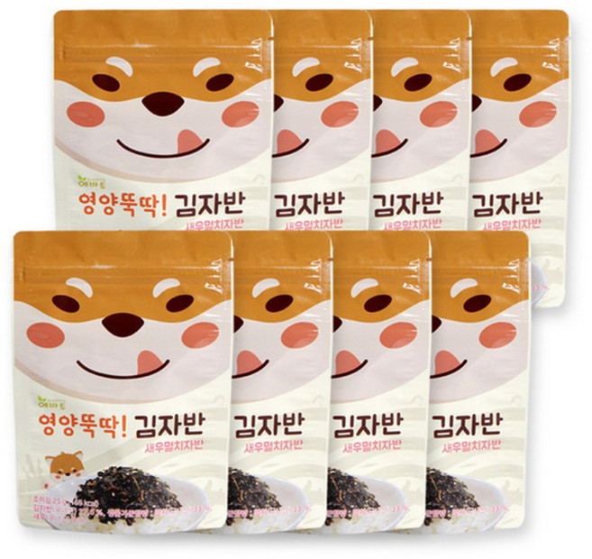 에바토 영양뚝딱 김자반 25g, 새우멸치자반, 8개입