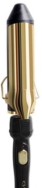 씨엔에스월드 전자 전문가용 32mm 파워컬 링 아이론 여신 봉고데기 NPCI32, 블랙 + 골드