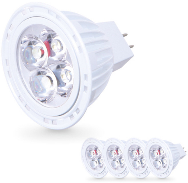 씨티오 LED MR16 램프 4W, 전구색(오렌지색), 5개