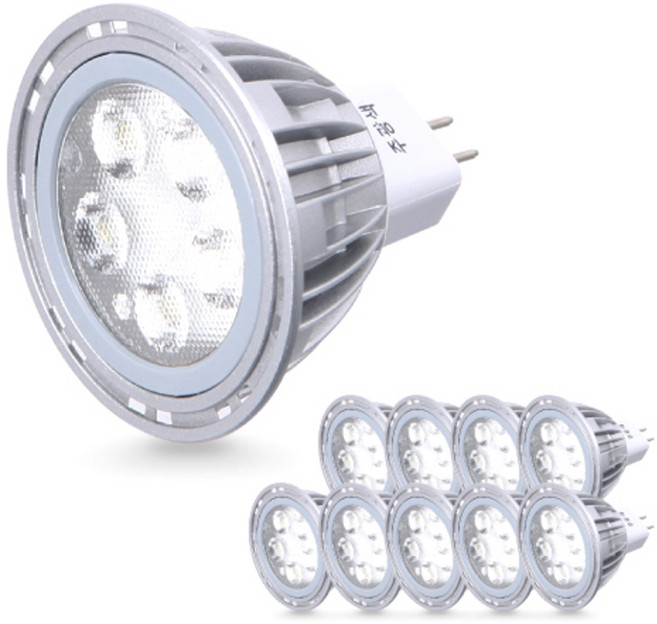 씨티오 LED 램프 5W MR16, 주광색, 10개